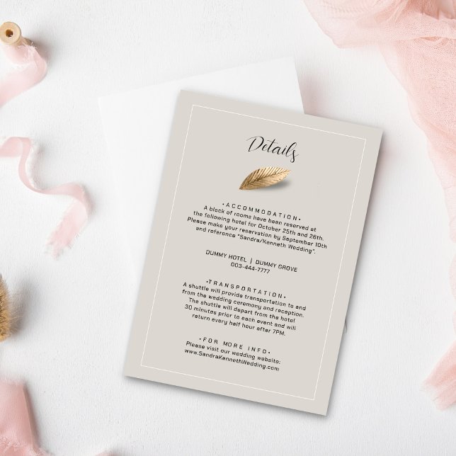 Tarjeta De Recepción Boda clásica y elegante (Subido por el creador)