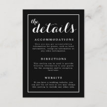 Boda clásico elegante en blanco y negro