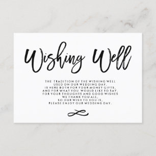 Tarjeta De Recepción Boda con mano de moda con buen deseo