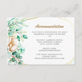 Tarjeta De Recepción Boda de acuarela de eucalipto Greenery Foliage