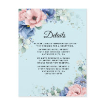 Boda de acuarela floral azul turquesa