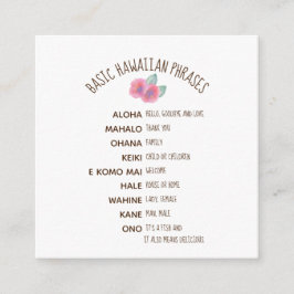 Tarjeta De Recepción Boda de acuarela Hibisco Maui