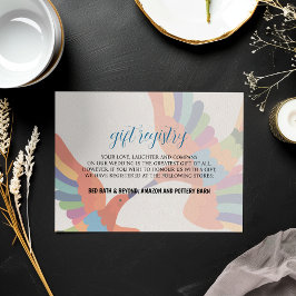 Tarjeta De Recepción Boda de Boda Moderna con Flores de Fiesta Mexicana