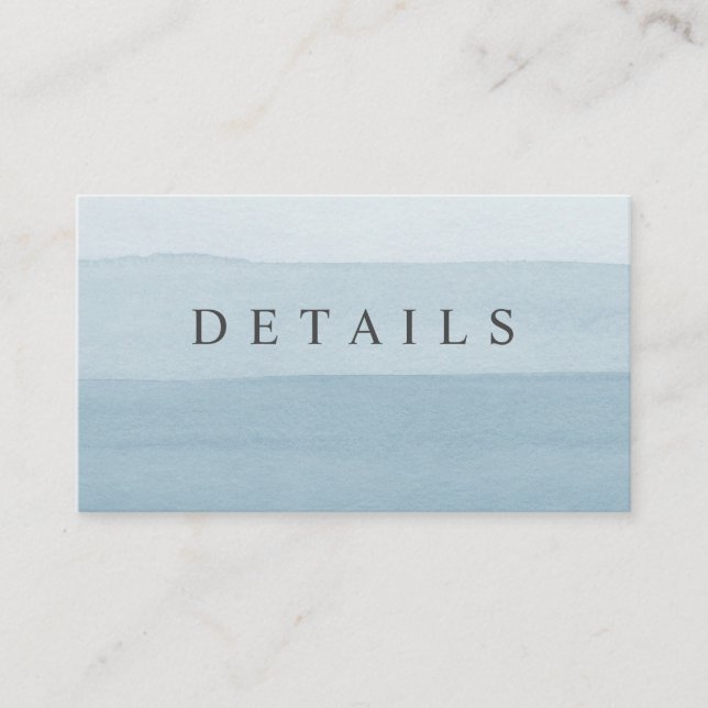 Tarjeta De Recepción Boda de borde moderno azul oscuro y oscuro (Anverso)