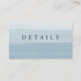 Tarjeta De Recepción Boda de borde moderno azul oscuro y oscuro