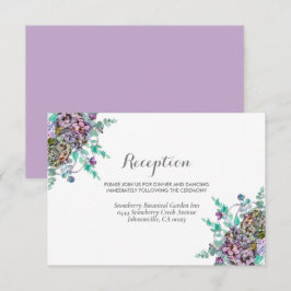 Tarjeta De Recepción Boda de calabaza floral otoño