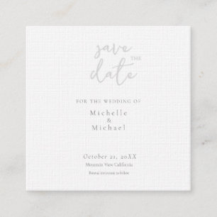 Tarjeta De Recepción Boda de caligrafía de guión moderno Save the Date