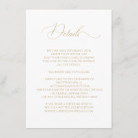 Boda de caligrafía Hada Tale Details Faux Gold