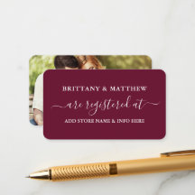 Boda de caligrafía moderna foto de Borgoña