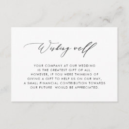 Tarjeta De Recepción Boda de caligrafía simple elegante deseando un bue