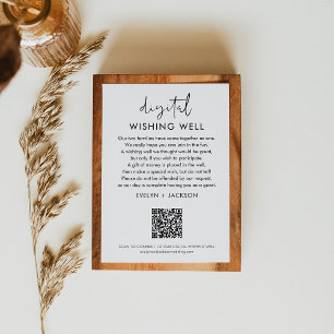 Tarjeta De Recepción BODA de código de STELLA Wike Well QR