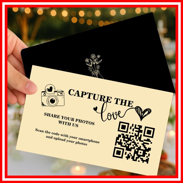 Tarjeta De Recepción Boda de código QR Amarillo Mantequilla Captura El  (Subido por el creador)