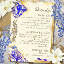 Boda de Colibrí Barroco Mexicano Azul Dorado Encl