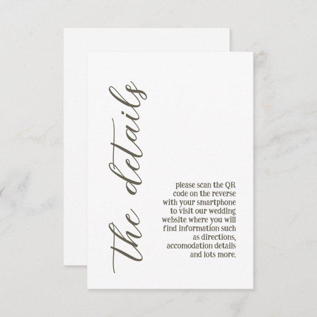 Tarjeta De Recepción Boda de color pastel (Anverso / Reverso)