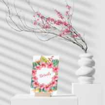Boda de detalles de Hibiscus Tropical Hawaiano
