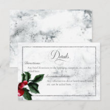 Boda de detalles de la corona de invierno y el car