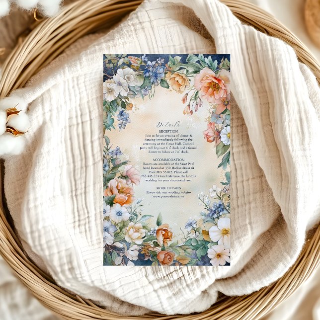Tarjeta De Recepción Boda de Elegancia Real de Victoria (Subido por el creador)