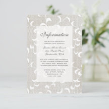 Boda de encaje y marfil blanco