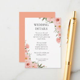 Tarjeta De Recepción Boda de Eucalyptus Floral