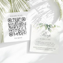 Boda de Eucalyptus Sitio Web Código QR RSVP
