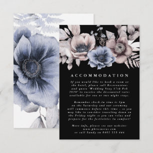 Tarjeta De Recepción Boda de Floral Romántico Elegante