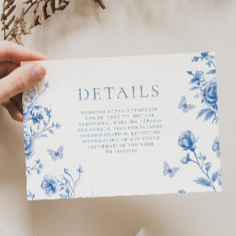 Tarjeta De Recepción Boda de Flores de Primavera Vintage Encantadora Pr