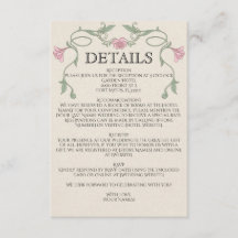 Boda de flores rosadas Art Nouveau vintage