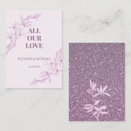 Tarjeta De Recepción Boda de flores sin tiempo gracias