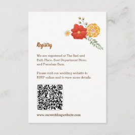 Tarjeta De Recepción Boda de follaje floral de zorros románticos