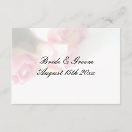 Tarjeta De Recepción boda de fondo rosa rosa rosa bonito