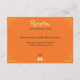 Tarjeta De Recepción Boda de grabación de vinilo retro moderno