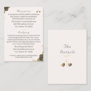 Tarjeta De Recepción Boda de Gracia Católica