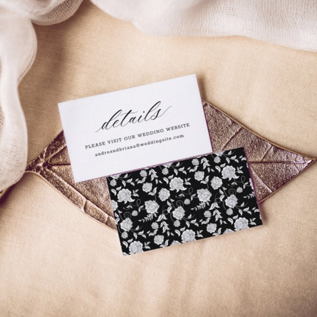 Tarjeta De Recepción Boda de guión elegante (Subido por el creador)