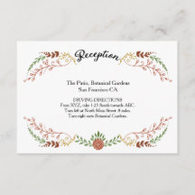 Boda de guirnaldas florales rusas de otoño