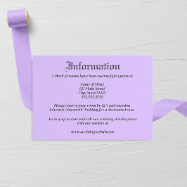 Tarjeta De Recepción Boda de hoja de lavanda y monograma floral