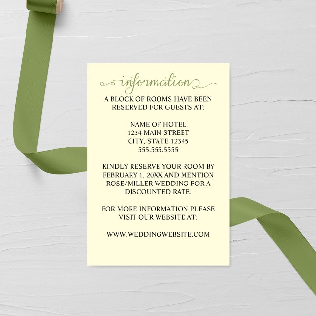 Tarjeta De Recepción Boda de hojas de línea artísticas (Subido por el creador)