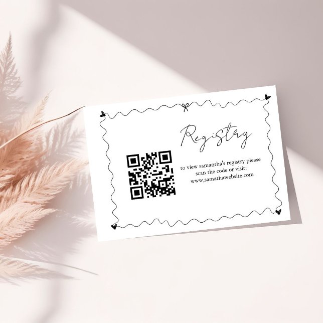 Tarjeta De Recepción Boda de ilustraciones Scribble dibujado a mano (Subido por el creador)