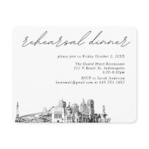 Boda de Indianápolis Cena elegante de ensayo