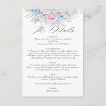 Boda de Jardín Floral de Hortensia Azul y Rosa Ros