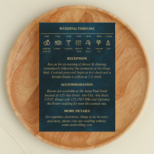 Tarjeta De Recepción Boda de la escala de tiempo de venta de hadas deta