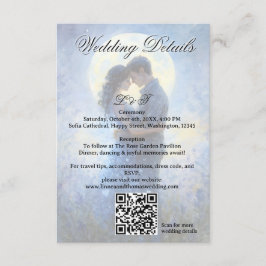 Tarjeta De Recepción Boda de la luna Celestial Love Night Sky Theme
