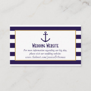 Tarjeta De Recepción Boda de la Marina Náutica y del Anclaje de la Band
