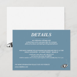 Tarjeta De Recepción Boda de la pareja de Scuba