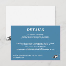 Tarjeta De Recepción Boda de la pareja de Scuba