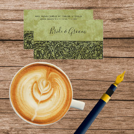 Tarjeta De Recepción Boda de la Vintage, Flor Victoriana