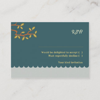 Tarjeta De Recepción Boda de libros de historias de búho y paussitas (a