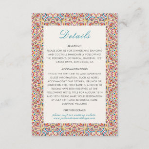 Tarjeta De Recepción Boda de lujo metálico geométrico brillante
