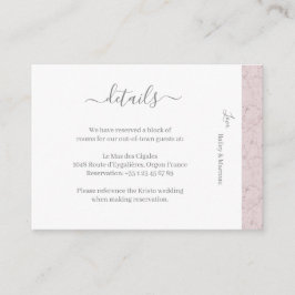 Tarjeta De Recepción Boda de mármol blanco gris oscuro