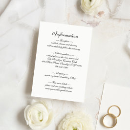 Tarjeta De Recepción Boda de monograma de guión formal y marco geométri