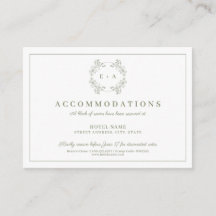 Boda de Monograma Verde Vintage formal